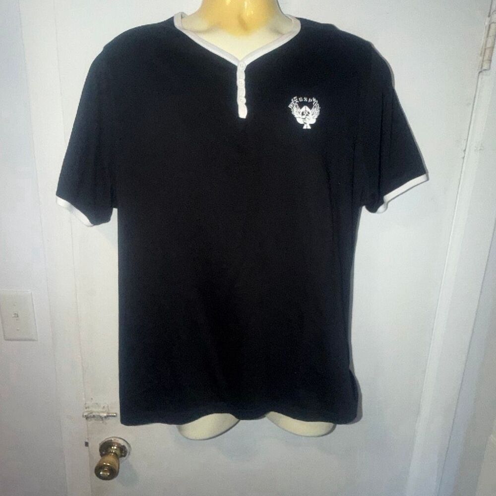 RINGSPUN Y2K Black TShirt-XXL {NWT}